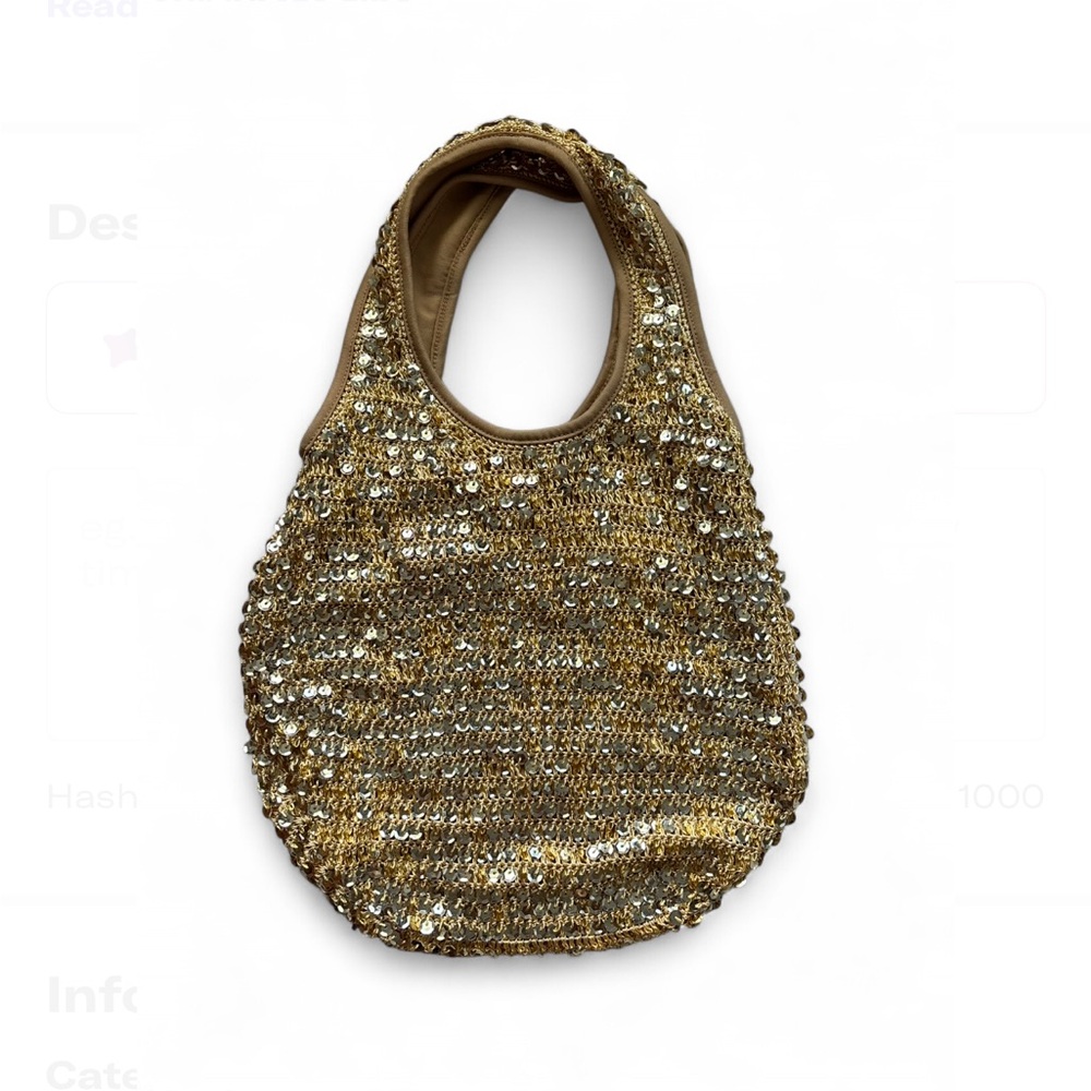 Gold Sequin Women's Bag - Picture 1 of 3